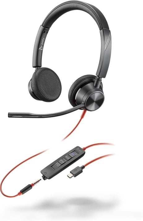 HP POLY HP Poly Blackwire 3325 Stereo Microsoft Teams Certified USB-C Headset +3.5mm Plug +USB-C/A Adapter Auricolare Cablato A Padiglione Ufficio USB tipo-C Nero - AUDIO E CUFFIE PORTATILI | TecnoCARE.net Sabaudia, Latina, Terracina, San Felice Circeo e Pontinia