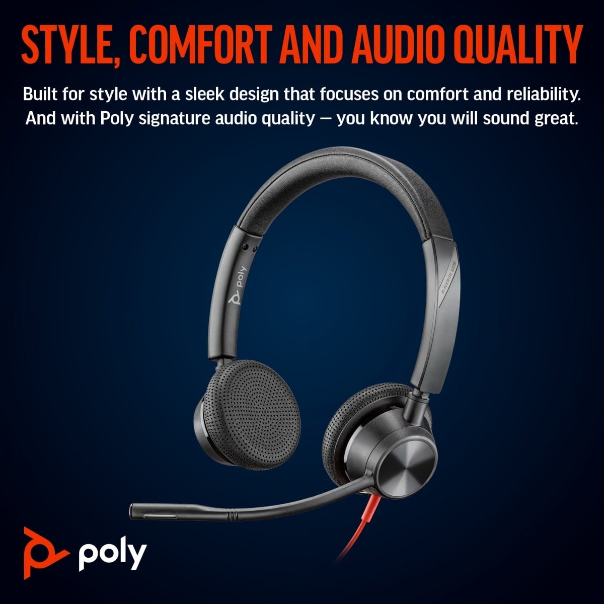 HP POLY HP Poly Blackwire 3325 Stereo Microsoft Teams Certified USB-C Headset +3.5mm Plug +USB-C/A Adapter Auricolare Cablato A Padiglione Ufficio USB tipo-C Nero - AUDIO E CUFFIE PORTATILI | TecnoCARE.net Sabaudia, Latina, Terracina, San Felice Circeo e Pontinia