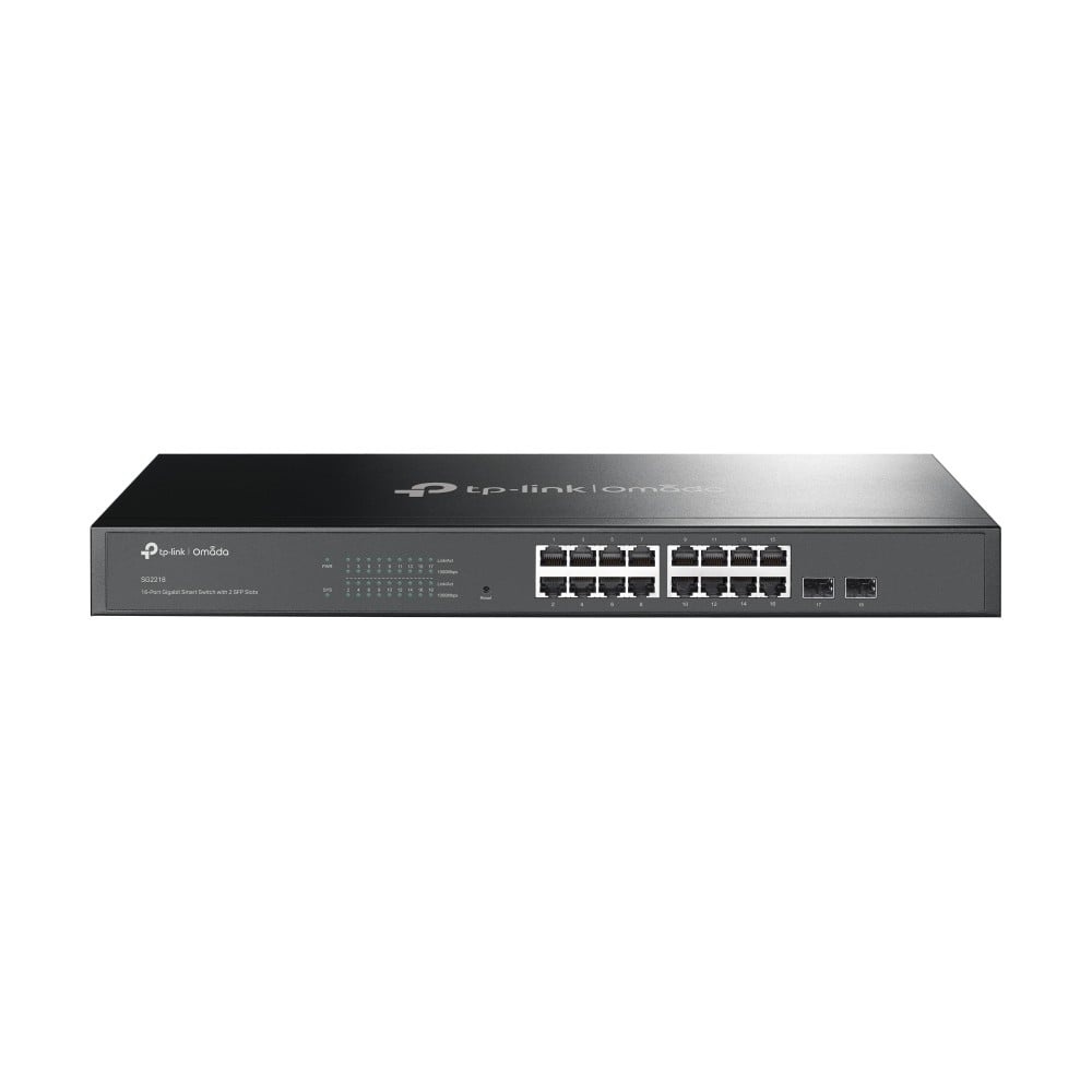 TP-LINK TP-Link SG2218 (TL-SG2218) JetStream™ 16-Port Gigabit Smart Switch with 2 Gigabit SFP Slots - RETI | TecnoCARE.net Sabaudia, Latina, Terracina, San Felice Circeo e Pontinia