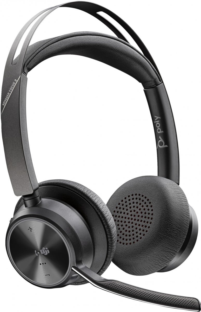 HP POLY HP Poly Voyager Focus 2 Microsoft Teams Certified USB-C-C Headset +USB-C/A Adapter +Charging Stand - AUDIO E CUFFIE PORTATILI | TecnoCARE.net Sabaudia, Latina, Terracina, San Felice Circeo e Pontinia