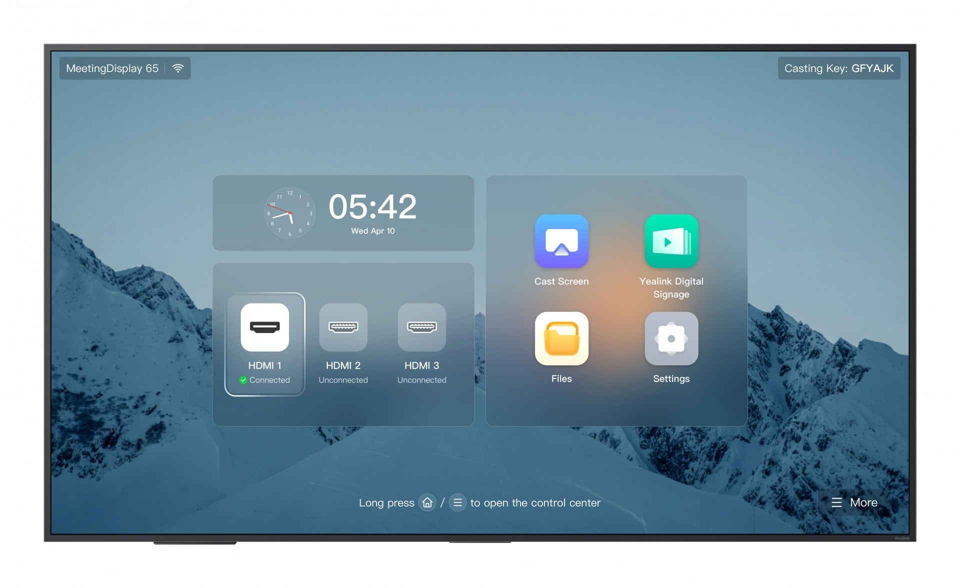 YEALINK Yealink MeetingDisplay 65'' 165,1 cm (65") IPS 3840 x 2160 Pixel - ATTREZZATURE PER CONFERENZE | TecnoCARE.net Sabaudia, Latina, Terracina, San Felice Circeo e Pontinia