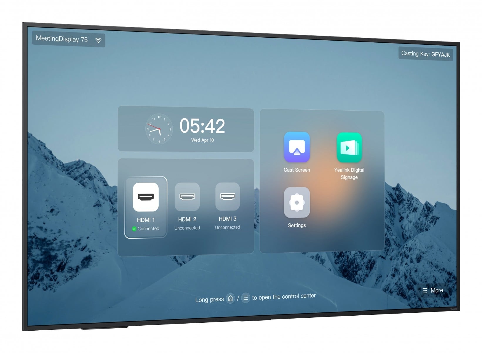 YEALINK Yealink MeetingDisplay 75'' 165,1 cm (65") IPS 3840 x 2160 Pixel - ATTREZZATURE PER CONFERENZE | TecnoCARE.net Sabaudia, Latina, Terracina, San Felice Circeo e Pontinia