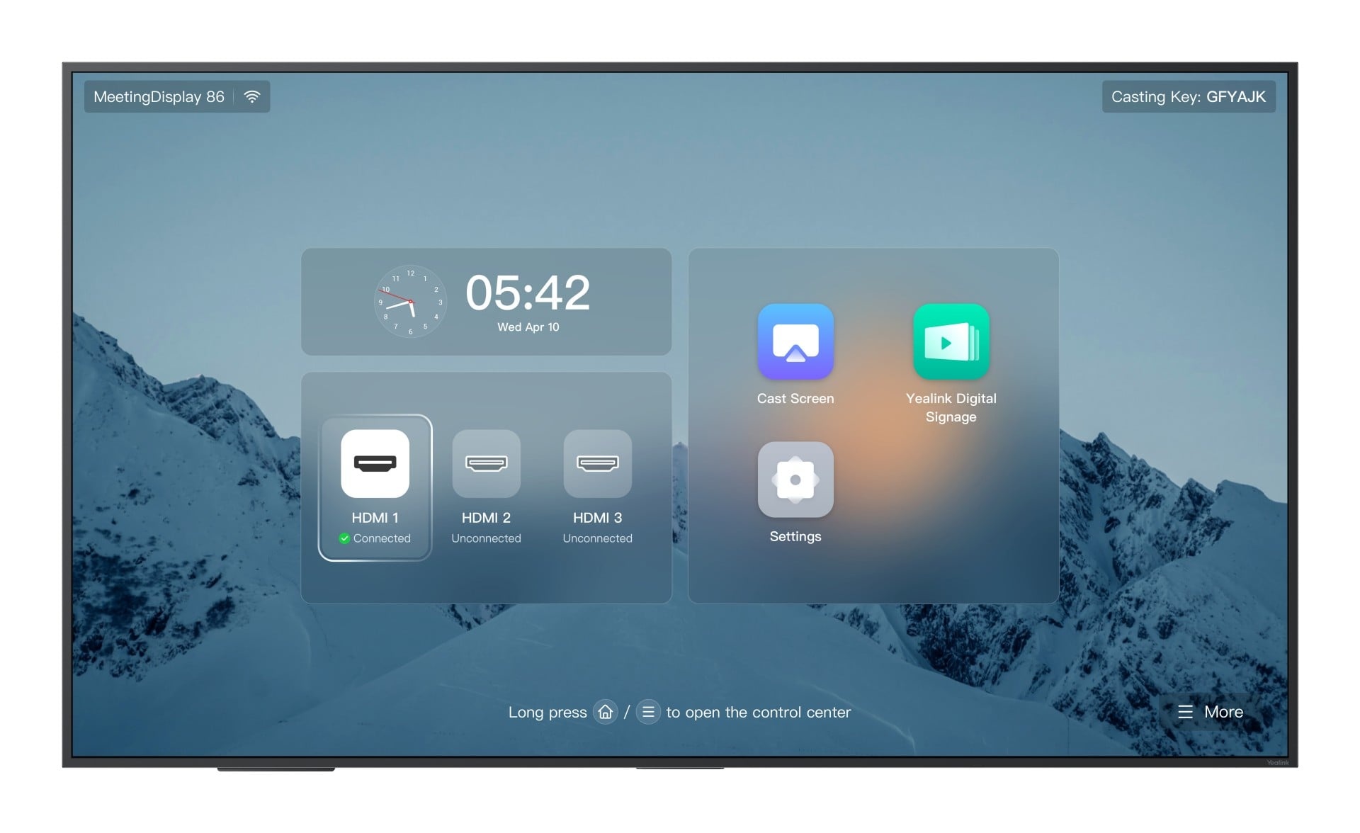 YEALINK Yealink MeetingDisplay 86'' 165,1 cm (65") IPS 3840 x 2160 Pixel - ATTREZZATURE PER CONFERENZE | TecnoCARE.net Sabaudia, Latina, Terracina, San Felice Circeo e Pontinia