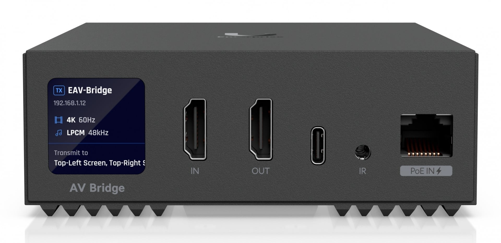 UBIQUITI Ubiquiti EAV-Bridge Enterprise Audio/Video Bridge PoE+ 4K60 HDMI XLR - ELABORAZIONI E DISTRIBUZIONI DEL SEGNALE | TecnoCARE.net Sabaudia, Latina, Terracina, San Felice Circeo e Pontinia