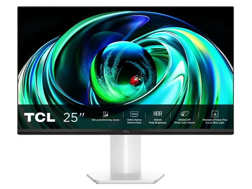 TCL TCL MONITOR GAMING 24,5 mLED IPS 16:9 FHD 5MS 144hz 450 CDM, miniLED Direct-84, 99 sRGB, VGA/HDMI, BIANCO - MONITOR GAMING | TecnoCARE.net Sabaudia, Latina, Terracina, San Felice Circeo e Pontinia