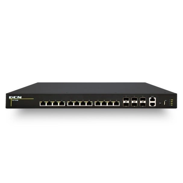 DCN EUROPE DCN Europe S5750M-18X-P-SI 12x100/1000/2,5G/5G/10GBase-T con PoE++ (370W) + 6x25GBase-X SFP28 - RETI | TecnoCARE.net Sabaudia, Latina, Terracina, San Felice Circeo e Pontinia