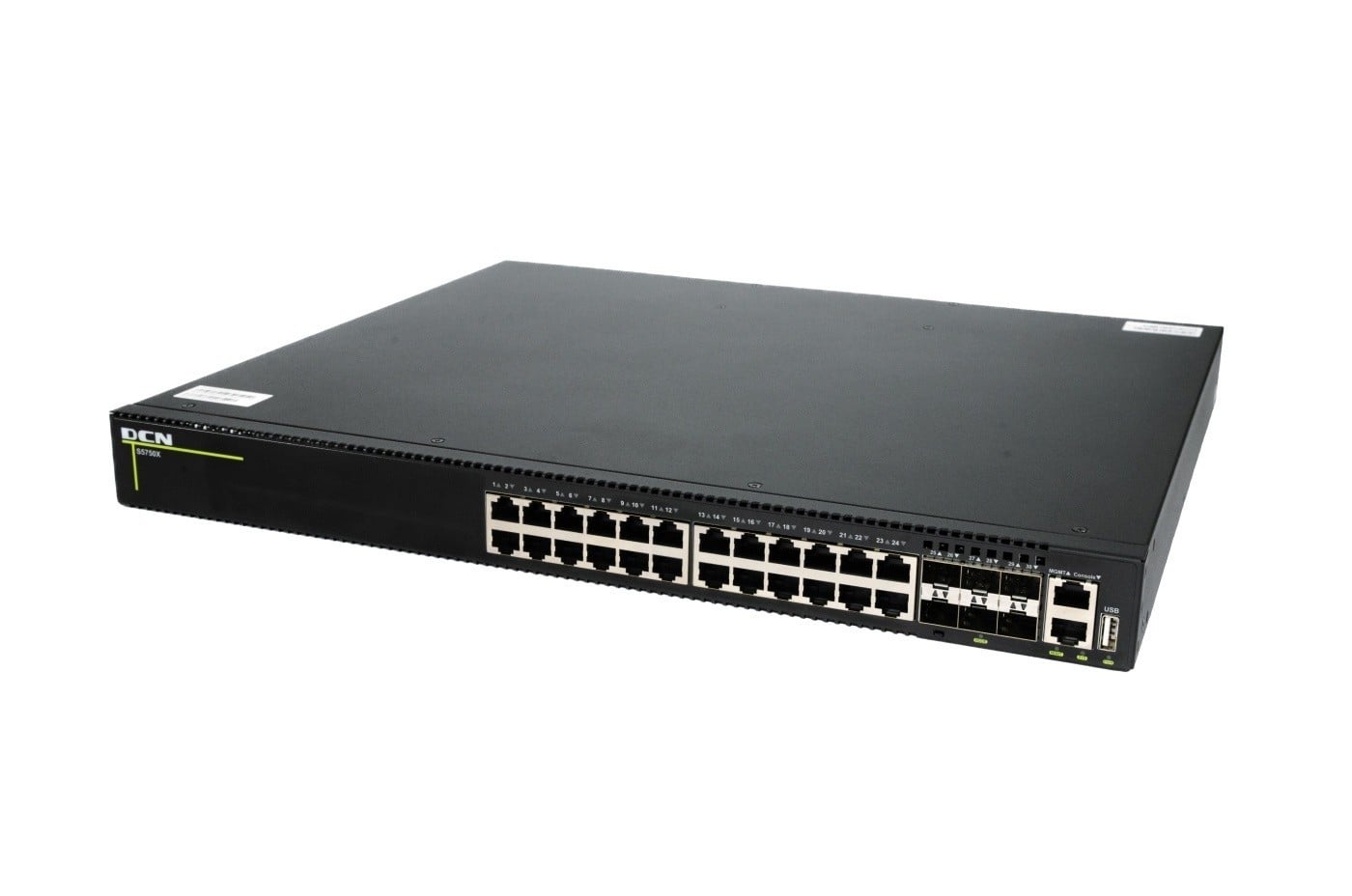 DCN EUROPE DCN Europe S5750X-24T6X-P-SI 24x10/100/1000Base-T con PoE+ (370W) + 6x10GBase-X SFP+ - RETI | TecnoCARE.net Sabaudia, Latina, Terracina, San Felice Circeo e Pontinia