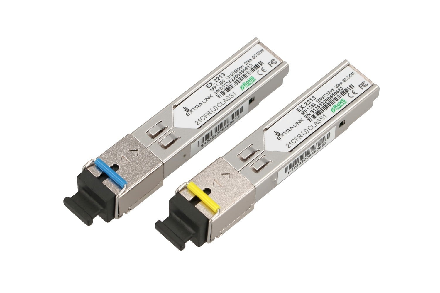 EXTRALINK Extralink SFP 1.25G | Modulo SFP WDM | 1,25Gbps, 1310/1550nm, single mode, 20km, SC, DOM, coppia - RETI | TecnoCARE.net Sabaudia, Latina, Terracina, San Felice Circeo e Pontinia