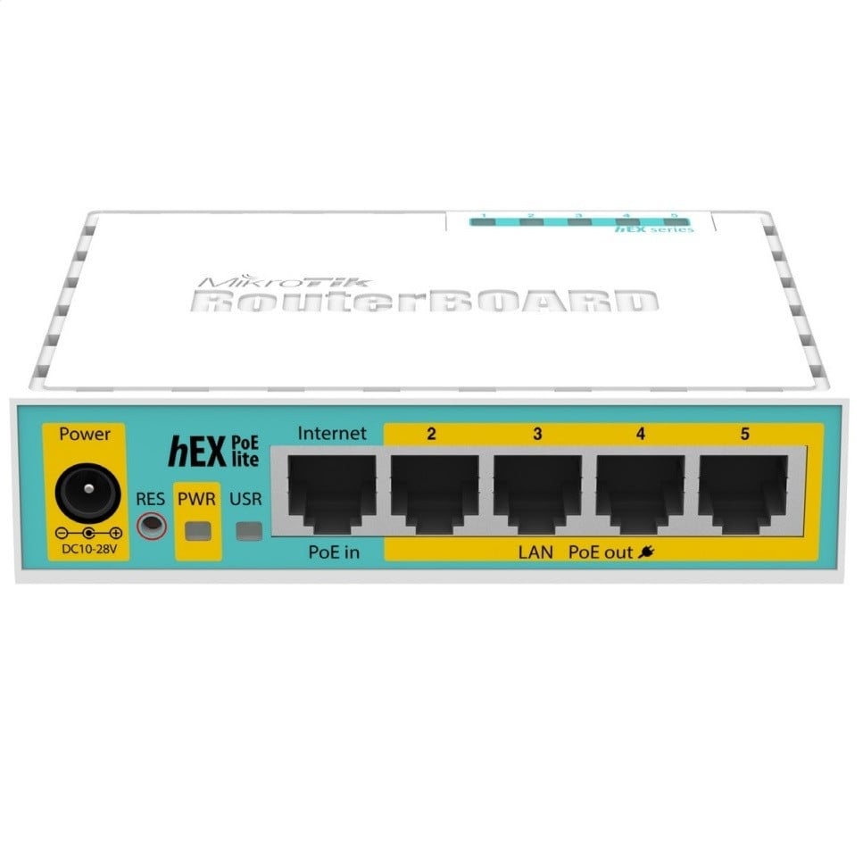 MIKROTIK Mikrotik hEX PoE lite router cablato Fast Ethernet Bianco - RETI | TecnoCARE.net Sabaudia, Latina, Terracina, San Felice Circeo e Pontinia