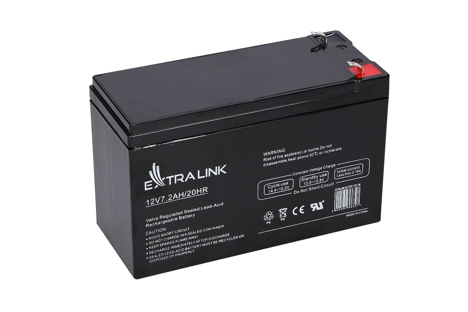 EXTRALINK Extralink AGM 12V 7.2Ah - Batterie - 7.200 mAh Acido piombo (VRLA) 7,2 Ah - BATTERIE E ALIMENTATORI | TecnoCARE.net Sabaudia, Latina, Terracina, San Felice Circeo e Pontinia