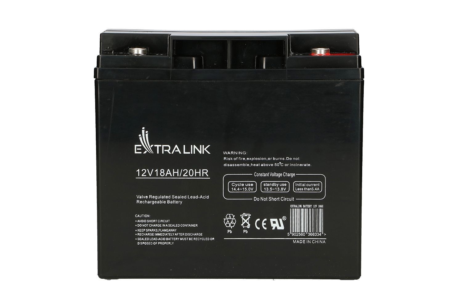EXTRALINK Extralink AKUMULATOR BATTERY ACCUMULATOR AGM 12V 18AH - Batterie - 18.000 mAh Acido piombo (VRLA) 13,5 V - BATTERIE E ALIMENTATORI | TecnoCARE.net Sabaudia, Latina, Terracina, San Felice Circeo e Pontinia