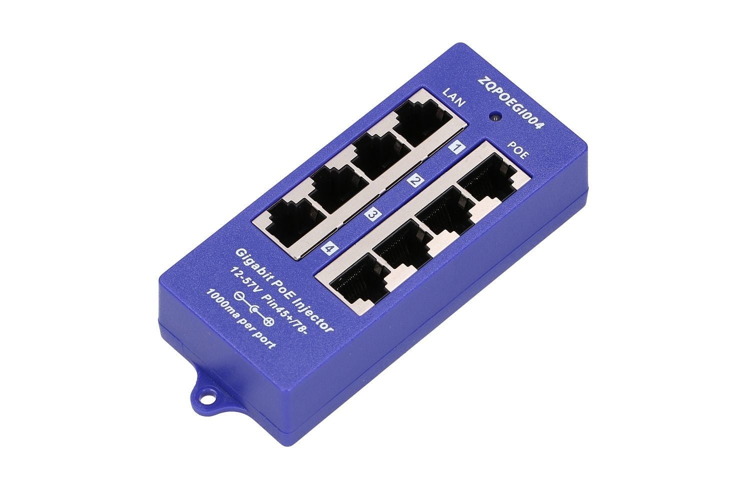 EXTRALINK Extralink 4 Porte | Iniettore PoE Gigabit | 4x 1000Mb/s RJ45 - RETI | TecnoCARE.net Sabaudia, Latina, Terracina, San Felice Circeo e Pontinia