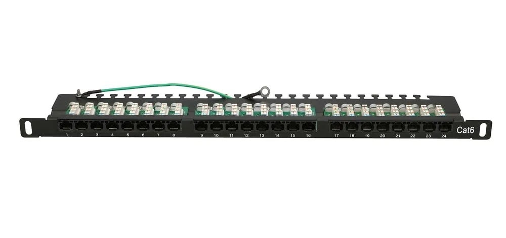 EXTRALINK Extralink CAT6 UTP 0,5U | Pannello patch | 24 porte - RETI | TecnoCARE.net Sabaudia, Latina, Terracina, San Felice Circeo e Pontinia