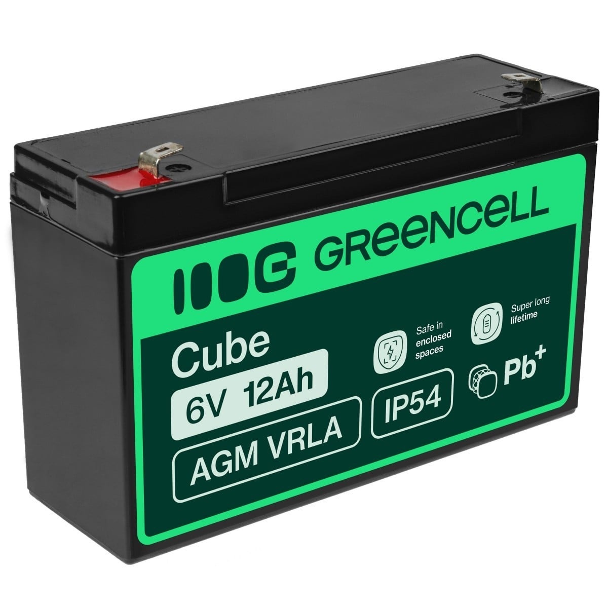 GREEN CELL Green Cell AGM Battery 6V 12Ah - Batterie - 12.000 mAh Acido piombo (VRLA) - BATTERIE E ALIMENTATORI | TecnoCARE.net Sabaudia, Latina, Terracina, San Felice Circeo e Pontinia