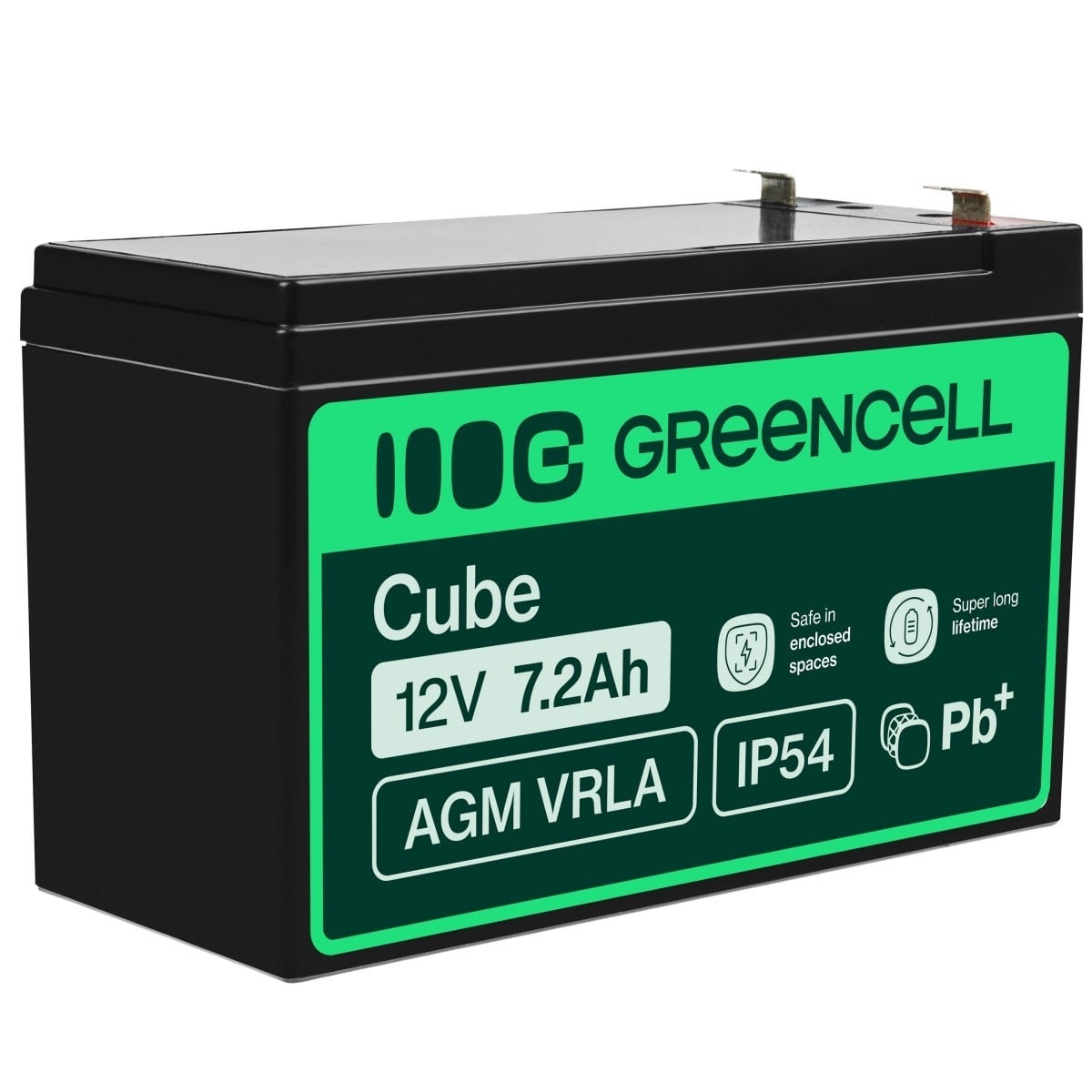 GREEN CELL Green Cell AGM05 batteria UPS Acido piombo (VRLA) 12 V 7,2 Ah - BATTERIE E ALIMENTATORI | TecnoCARE.net Sabaudia, Latina, Terracina, San Felice Circeo e Pontinia