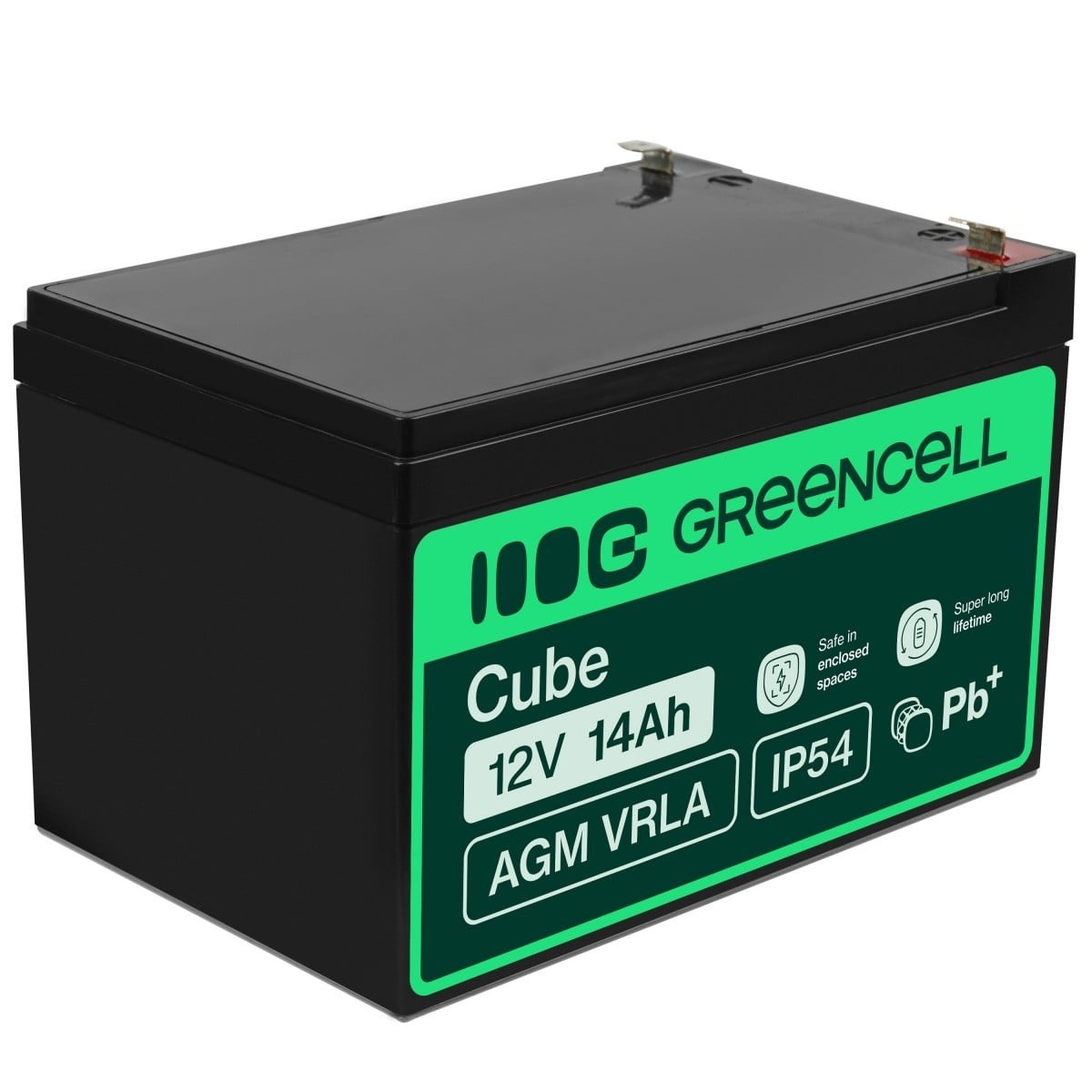 GREEN CELL Green Cell AGM Battery 12V 14Ah - Batteria - 14000 mAh - BATTERIE E ALIMENTATORI | TecnoCARE.net Sabaudia, Latina, Terracina, San Felice Circeo e Pontinia