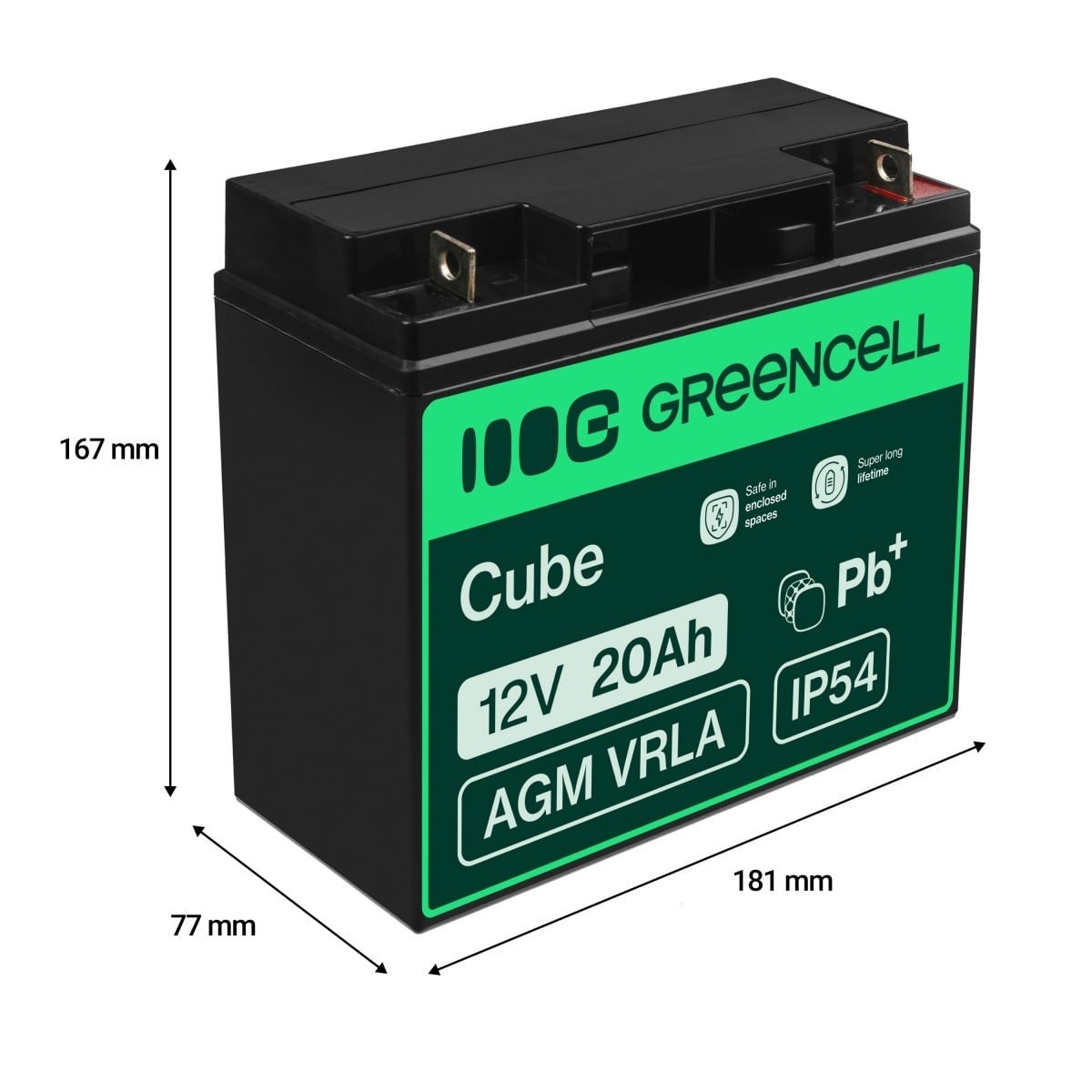 GREEN CELL Green Cell AGM10 - Batteria - Nero - BATTERIE E ALIMENTATORI | TecnoCARE.net Sabaudia, Latina, Terracina, San Felice Circeo e Pontinia