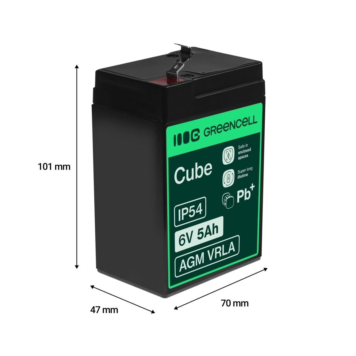 GREEN CELL Green Cell AGM11 batteria UPS Acido piombo (VRLA) 6 V 5 Ah - BATTERIE E ALIMENTATORI | TecnoCARE.net Sabaudia, Latina, Terracina, San Felice Circeo e Pontinia