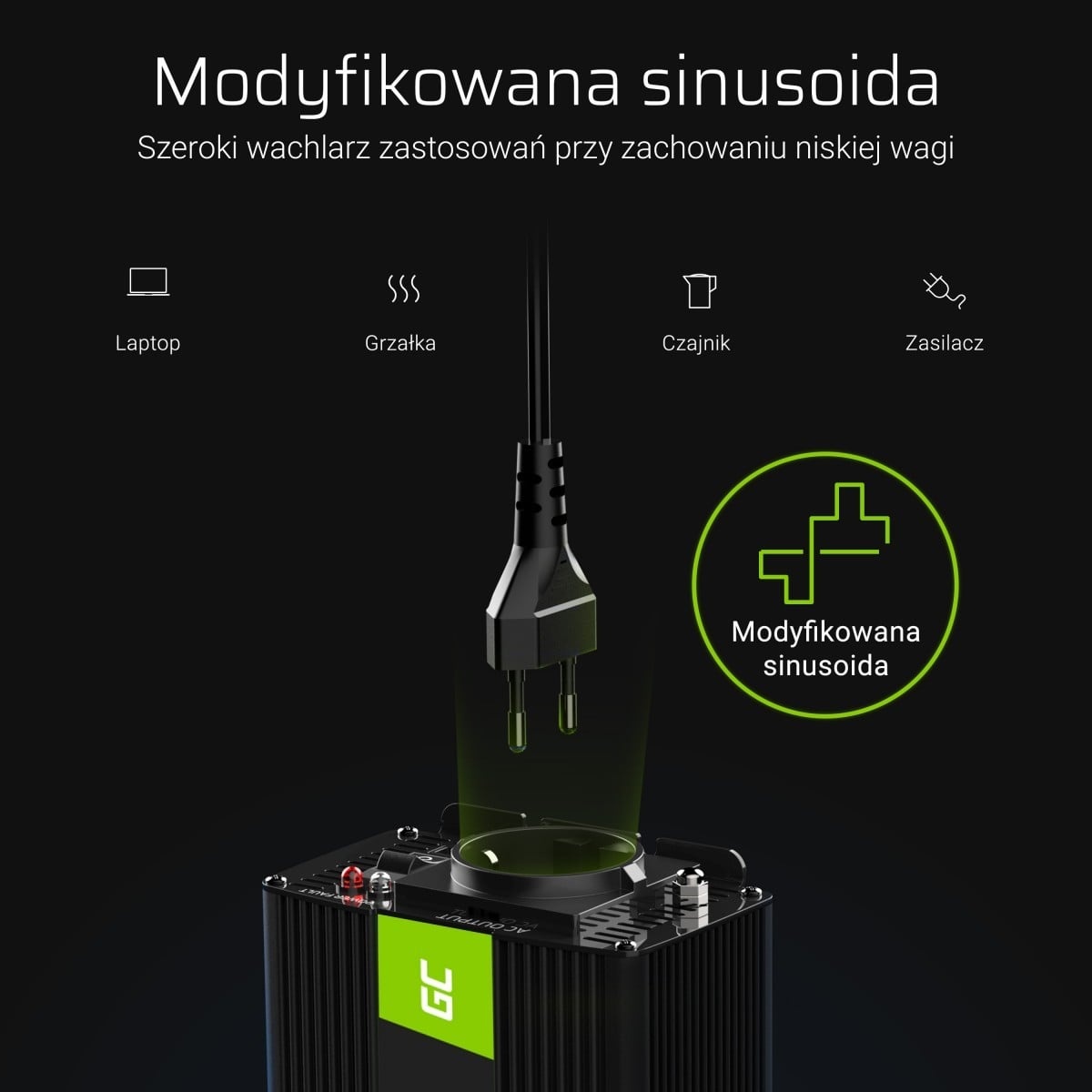 GREEN CELL Green Cell INV04DE - Universale - Universale - 24 V - 500 W - 230 V - 50 Hz - BATTERIE E ALIMENTATORI | TecnoCARE.net Sabaudia, Latina, Terracina, San Felice Circeo e Pontinia