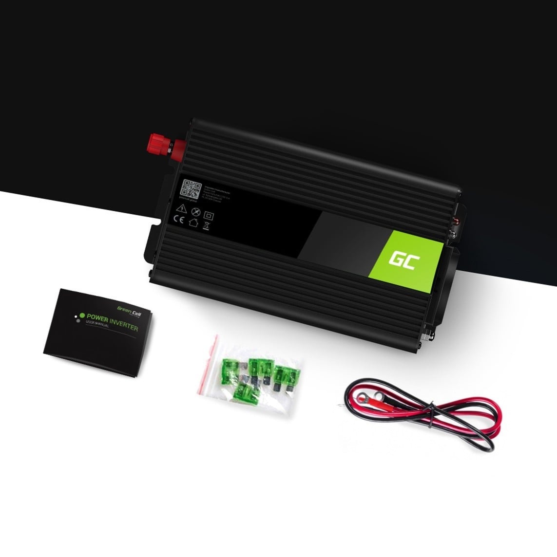 GREEN CELL Green Cell INV08 - Esterno - 12 V - 50 Hz - 1000 W - 230 V - DC-to-AC - BATTERIE E ALIMENTATORI | TecnoCARE.net Sabaudia, Latina, Terracina, San Felice Circeo e Pontinia