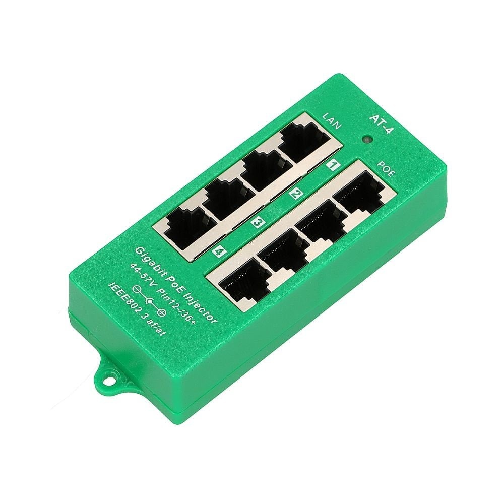 EXTRALINK Extralink 4 Porte | Iniettore PoE Gigabit | Attivo, 4 porte Gigabit 802.3at/af, Modalità A - RETI | TecnoCARE.net Sabaudia, Latina, Terracina, San Felice Circeo e Pontinia
