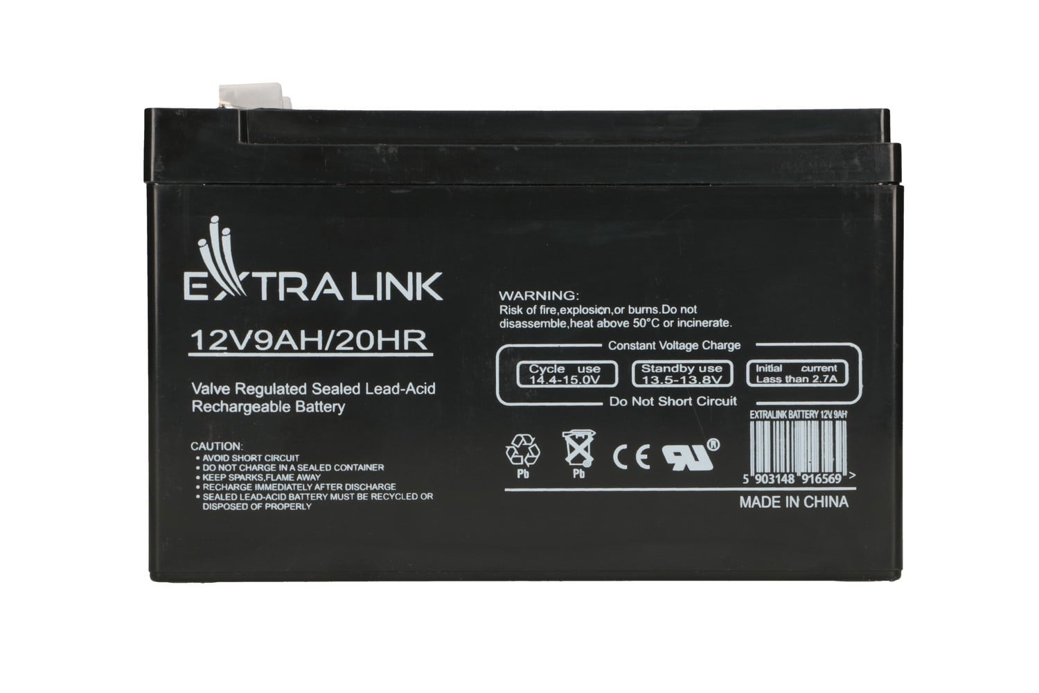 EXTRALINK Extralink AKUMULATOR BATTERY ACCUMULATOR AGM 12V 9AH Acido piombo (VRLA) - BATTERIE E ALIMENTATORI | TecnoCARE.net Sabaudia, Latina, Terracina, San Felice Circeo e Pontinia