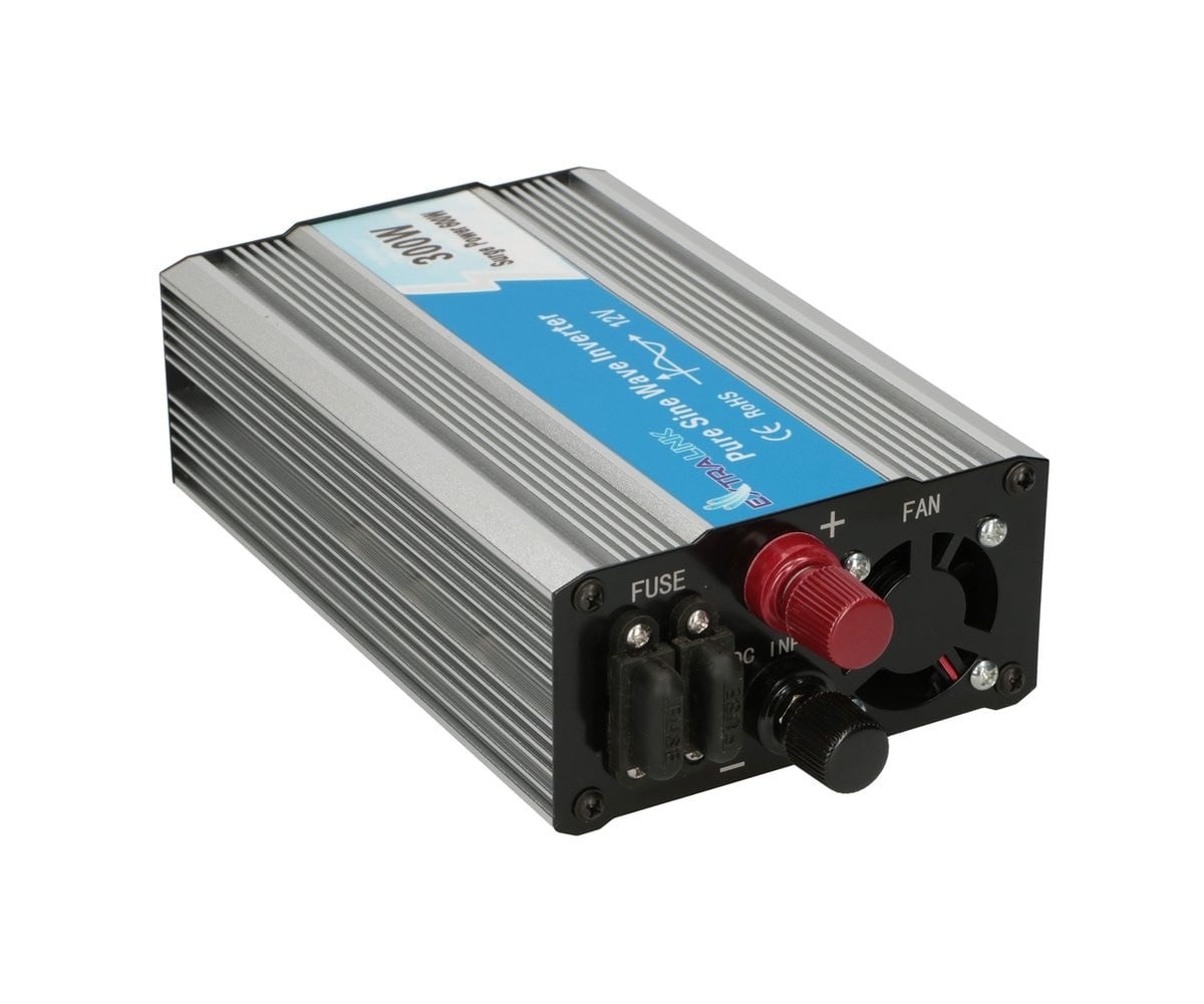 EXTRALINK Extralink CAR VOLTAGE CONVERTER 12V - 230V, 300W, PURE SINUS OPIP-300W adattatore e invertitore Auto Alluminio - BATTERIE E ALIMENTATORI | TecnoCARE.net Sabaudia, Latina, Terracina, San Felice Circeo e Pontinia