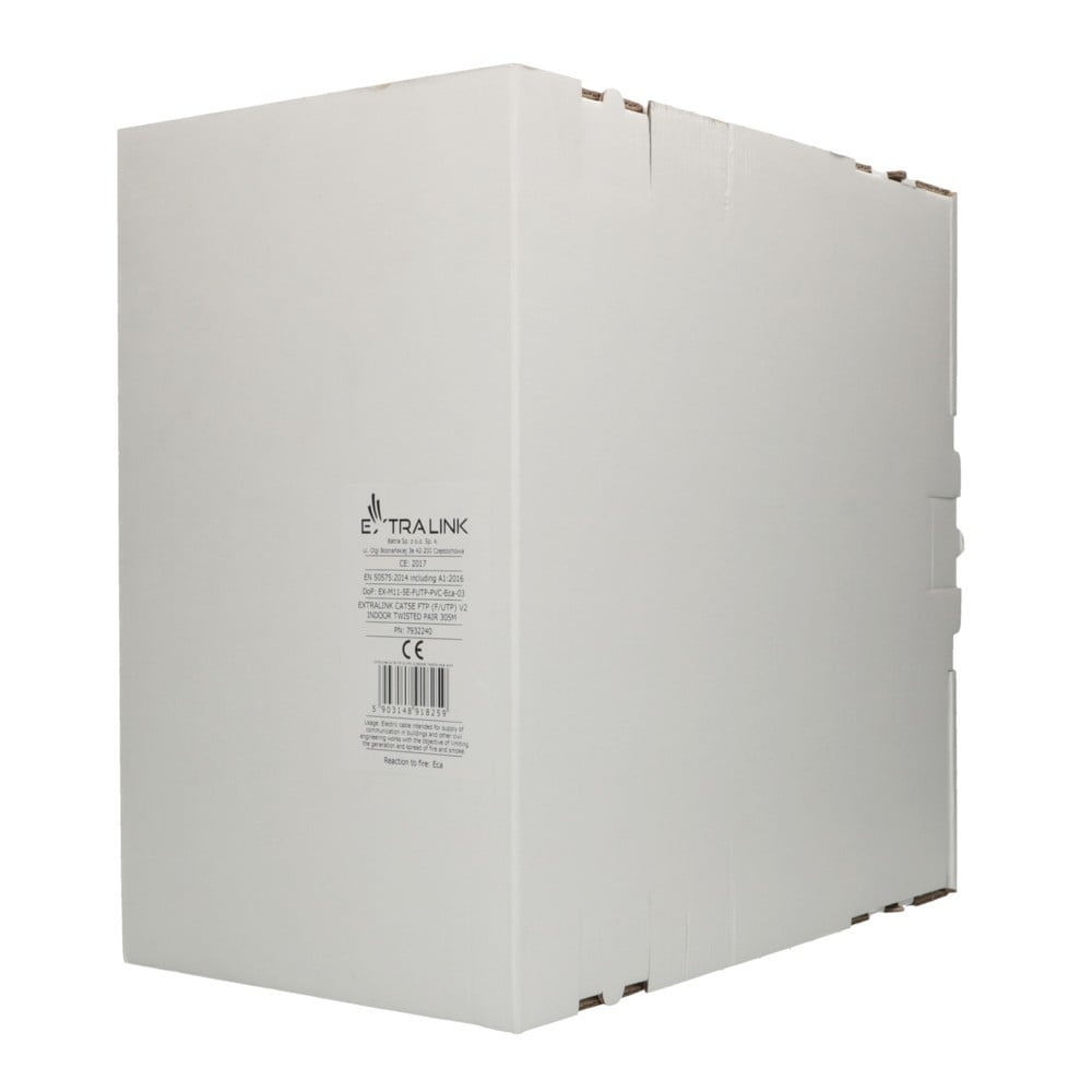 EXTRALINK Extralink CAT5E FTP (F/UTP) Interno | Twisted pair | 305M - CAVI PER COMPUTER E PERIFERICHE | TecnoCARE.net Sabaudia, Latina, Terracina, San Felice Circeo e Pontinia