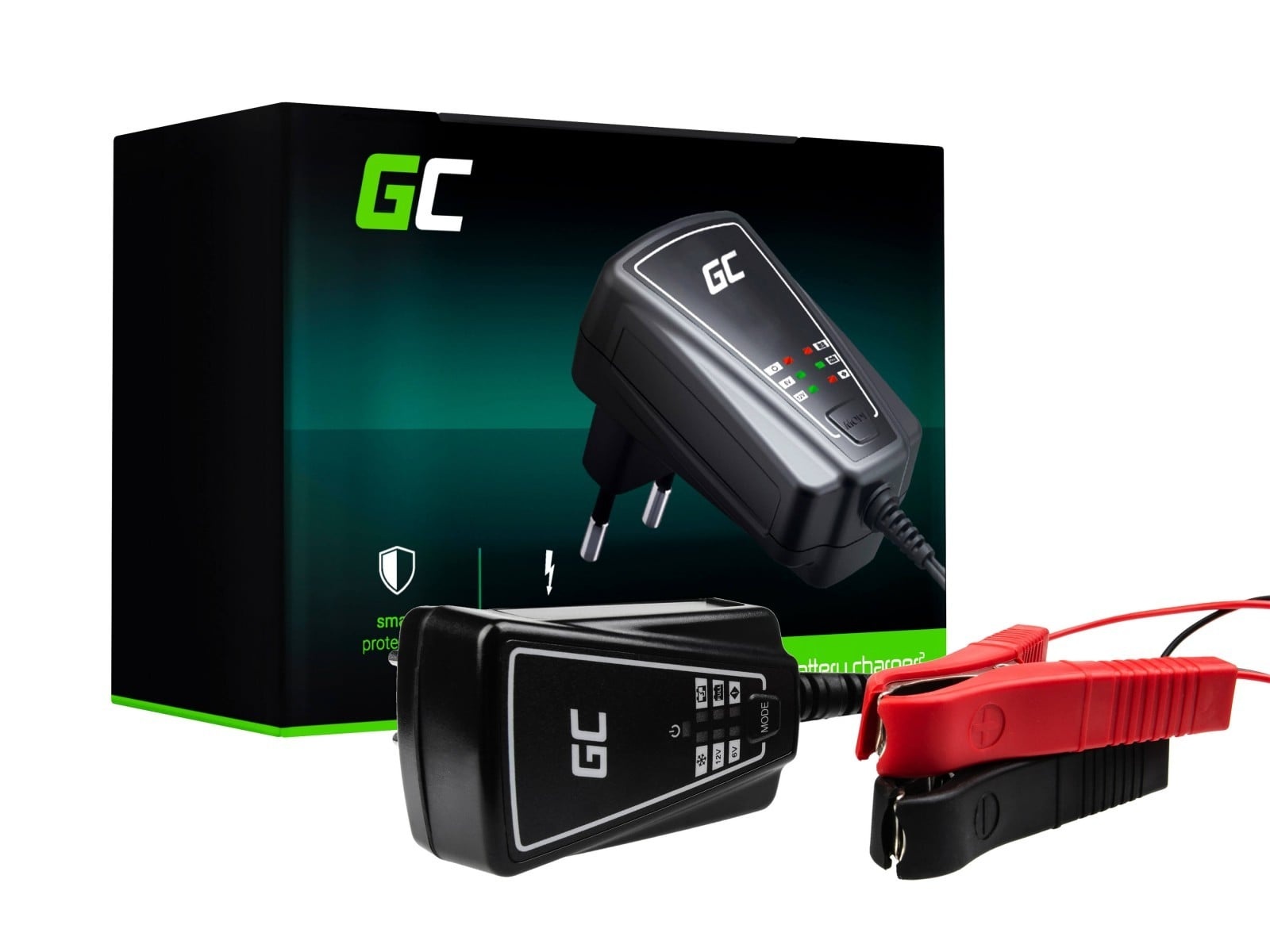 GREEN CELL Green Cell ACAGM06 Caricabatteria per veicolo 12/6 V Nero - BATTERIE E ALIMENTATORI | TecnoCARE.net Sabaudia, Latina, Terracina, San Felice Circeo e Pontinia