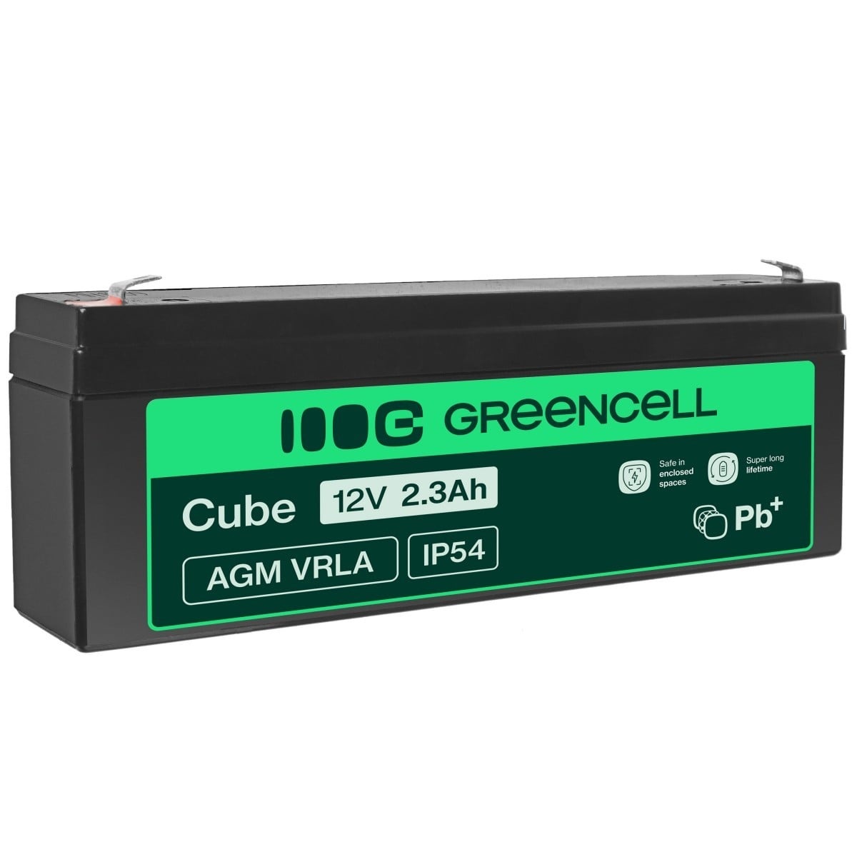 GREEN CELL Green Cell AGM Battery 12V 2.3Ah - Batteria - Baby (C) - BATTERIE E ALIMENTATORI | TecnoCARE.net Sabaudia, Latina, Terracina, San Felice Circeo e Pontinia