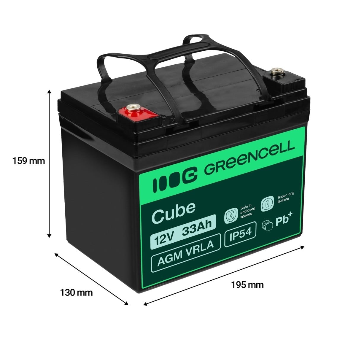 GREEN CELL Green Cell AGM21 batteria UPS Acido piombo (VRLA) 12 V 33 Ah - BATTERIE E ALIMENTATORI | TecnoCARE.net Sabaudia, Latina, Terracina, San Felice Circeo e Pontinia
