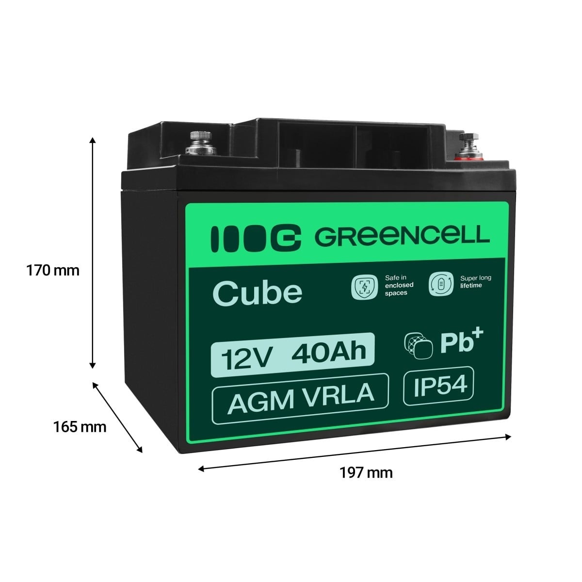 GREEN CELL Green Cell AGM22 batteria UPS Acido piombo (VRLA) 12 V 40 Ah - BATTERIE E ALIMENTATORI | TecnoCARE.net Sabaudia, Latina, Terracina, San Felice Circeo e Pontinia