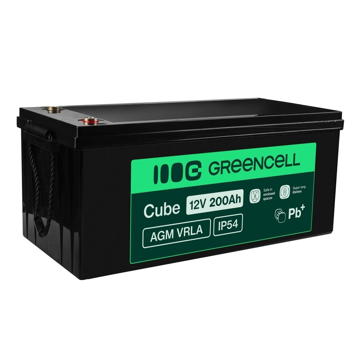 GREEN CELL AGM Battery Lead Acid 12V 200Ah Maintenance Free Green Cell for Maintenance Free Green Cell for electric motor and dinghy - BATTERIE E ALIMENTATORI | TecnoCARE.net Sabaudia, Latina, Terracina, San Felice Circeo e Pontinia