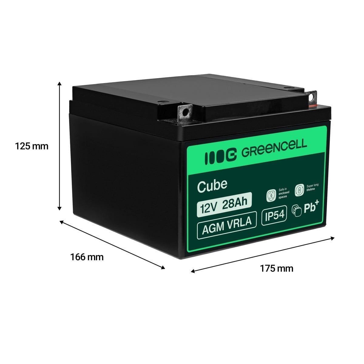 GREEN CELL Green Cell Battery AGM VRLA 12V 26Ah - Batteria - 26000 mAh - BATTERIE E ALIMENTATORI | TecnoCARE.net Sabaudia, Latina, Terracina, San Felice Circeo e Pontinia