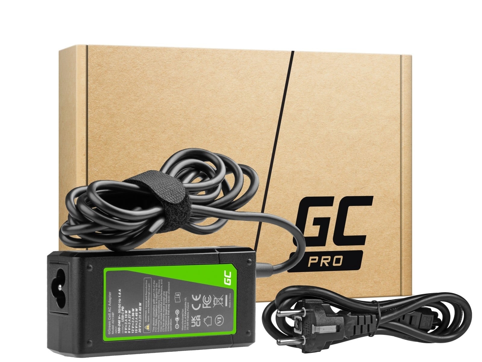 GREEN CELL Green Cell AD134P Alimentatore USB-C 65W per laptop, tablet, telefoni - BATTERIE E ALIMENTATORI | TecnoCARE.net Sabaudia, Latina, Terracina, San Felice Circeo e Pontinia
