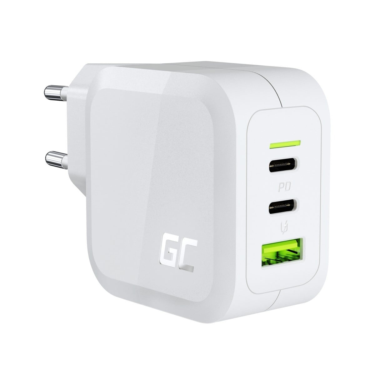 GREEN CELL Green Cell 2x USB-C 1x USB-A 65W GuN biala - BATTERIE E ALIMENTATORI | TecnoCARE.net Sabaudia, Latina, Terracina, San Felice Circeo e Pontinia