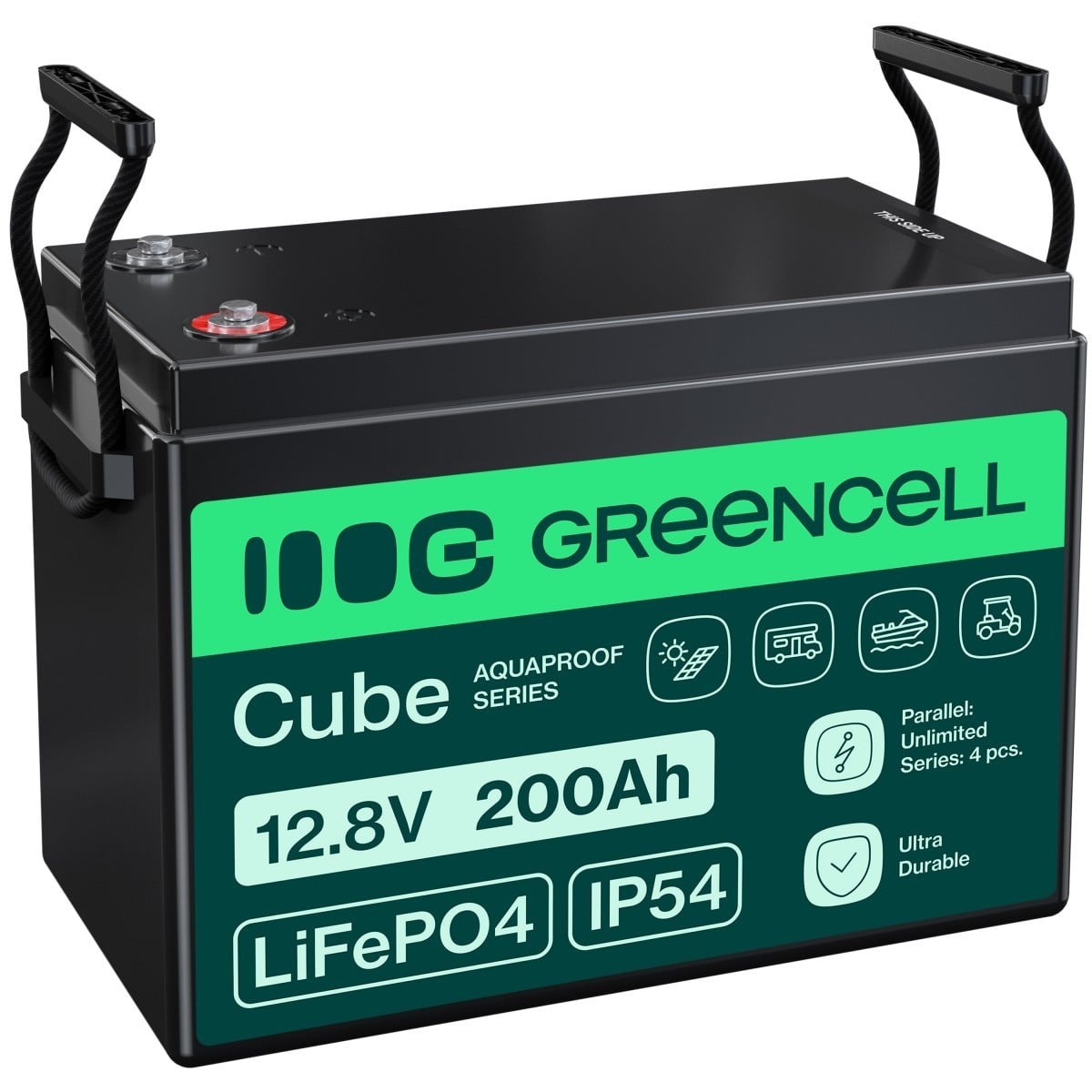 GREEN CELL Green Cell LFPGC12V200AH CUBE Batteria LiFePO4 200Ah 12.8V 2560Wh Litio-Ferro-Fosfato per Camper, Pannelli solari, Food Truck - BATTERIE E ALIMENTATORI | TecnoCARE.net Sabaudia, Latina, Terracina, San Felice Circeo e Pontinia