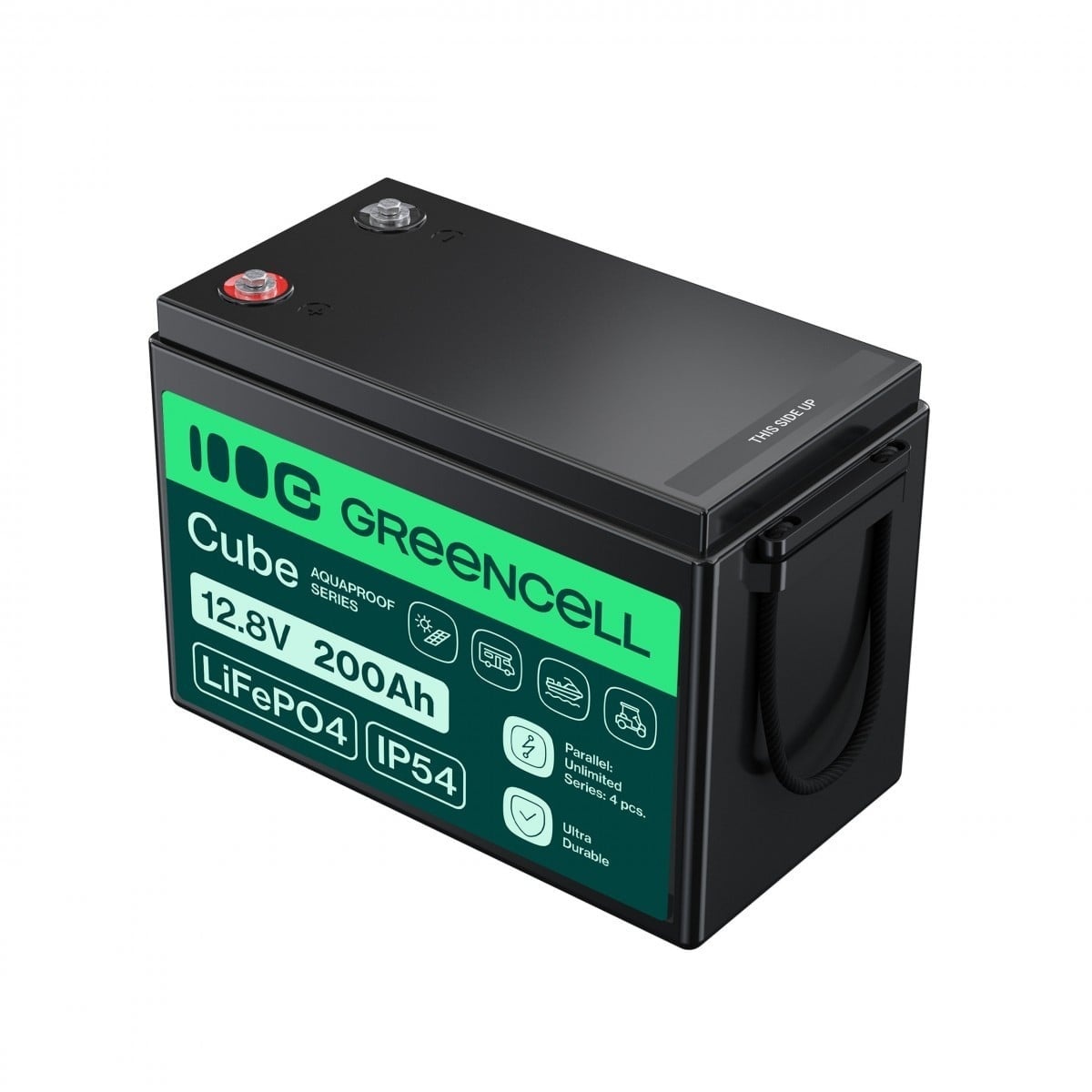 GREEN CELL Green Cell LFPGC12V200AH CUBE Batteria LiFePO4 200Ah 12.8V 2560Wh Litio-Ferro-Fosfato per Camper, Pannelli solari, Food Truck - BATTERIE E ALIMENTATORI | TecnoCARE.net Sabaudia, Latina, Terracina, San Felice Circeo e Pontinia