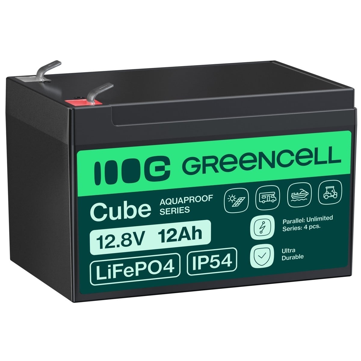 GREEN CELL Green Cell LFPGC12V12AH CUBE Batteria LiFePO4 12Ah 12.8V 153.6Wh Litio-Ferro-Fosfato per Sedia a rotelle, Giocattoli, Scooter - BATTERIE E ALIMENTATORI | TecnoCARE.net Sabaudia, Latina, Terracina, San Felice Circeo e Pontinia