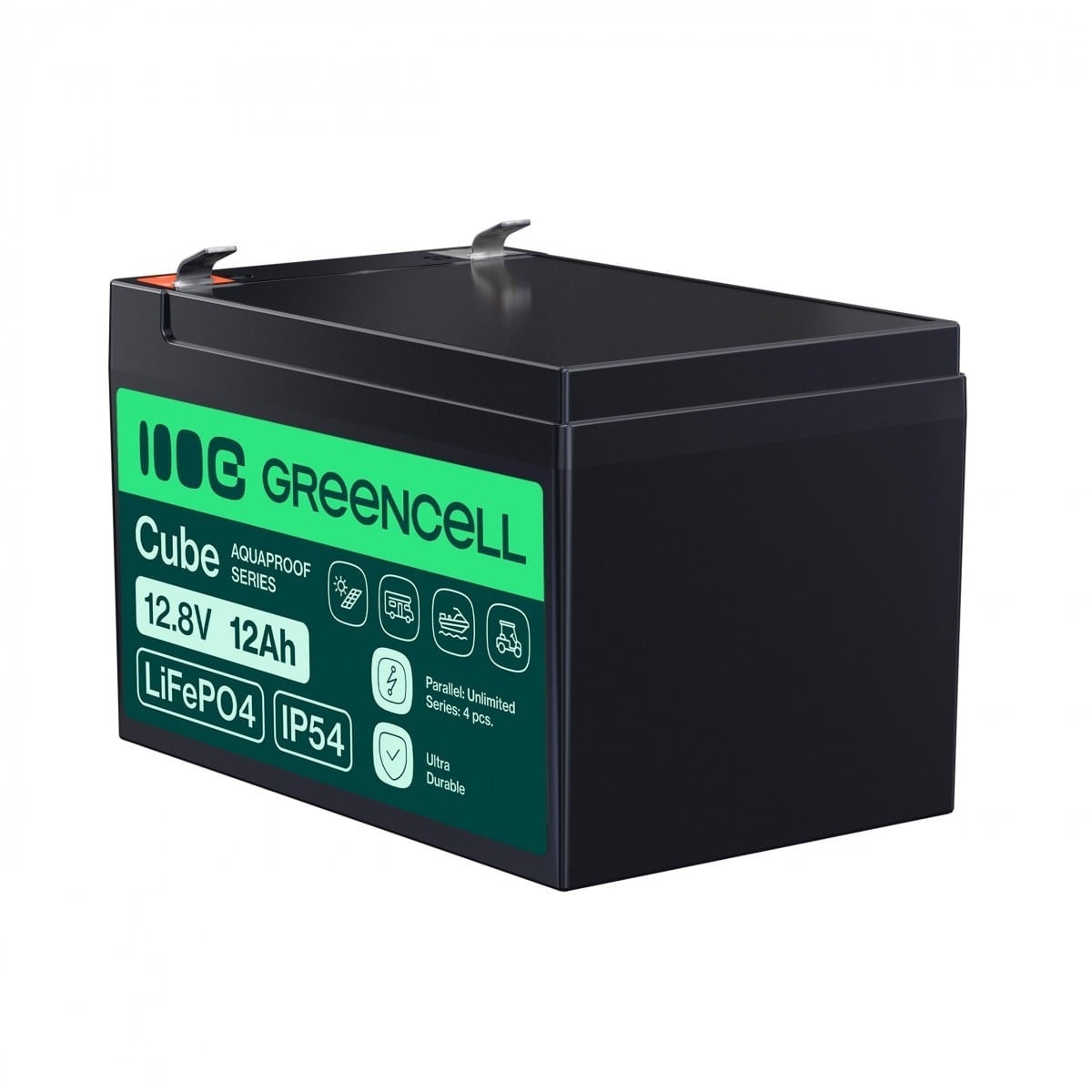 GREEN CELL Green Cell LFPGC12V12AH CUBE Batteria LiFePO4 12Ah 12.8V 153.6Wh Litio-Ferro-Fosfato per Sedia a rotelle, Giocattoli, Scooter - BATTERIE E ALIMENTATORI | TecnoCARE.net Sabaudia, Latina, Terracina, San Felice Circeo e Pontinia