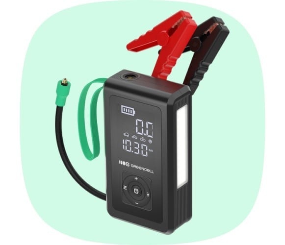 GREEN CELL Green Cell CJSGC03 PowerBoost Air Avviatore Powerbank per auto con compressore 29.6Wh 1000A - BATTERIE E ALIMENTATORI | TecnoCARE.net Sabaudia, Latina, Terracina, San Felice Circeo e Pontinia