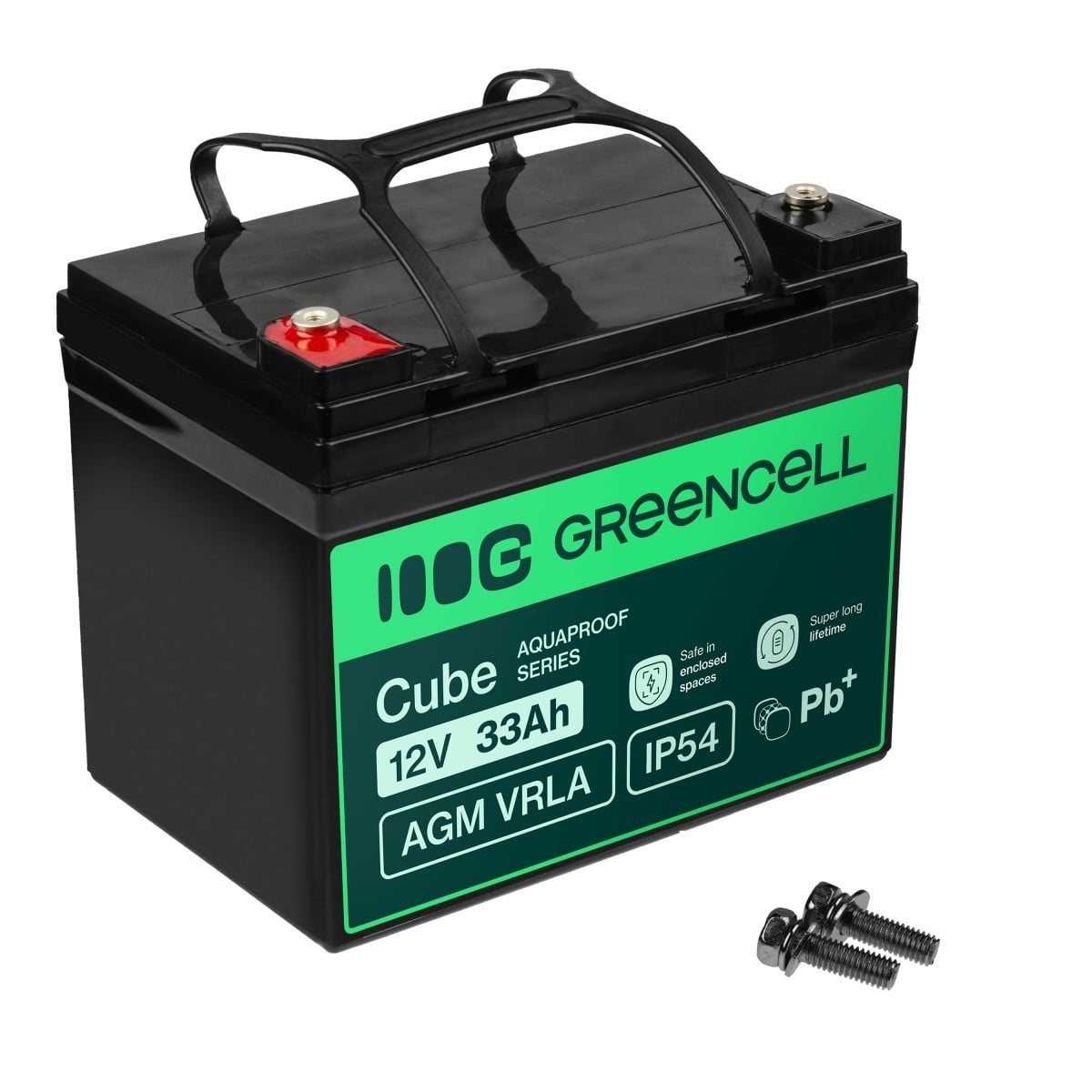 GREEN CELL Green Cell Cube AGM VRLA IP54 12V 33Ah batteria senza manutenzione per tosaerba, scooter, barche e sedie a rotelle - BATTERIE E ALIMENTATORI | TecnoCARE.net Sabaudia, Latina, Terracina, San Felice Circeo e Pontinia