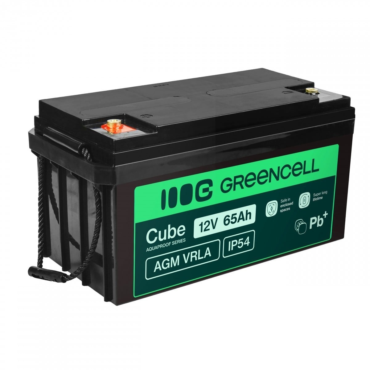 GREEN CELL Green Cell Cube AGM VRLA IP54 12V 65Ah batteria senza manutenzione per tosaerba, scooter, barche e carrozzine - BATTERIE E ALIMENTATORI | TecnoCARE.net Sabaudia, Latina, Terracina, San Felice Circeo e Pontinia