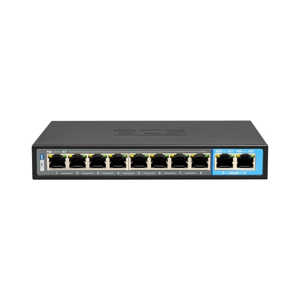 BCS BCS BCS-B-SP08G02G Switch PoE a 8 porte 1Gbps con tecnologia exPoE - RETI | TecnoCARE.net Sabaudia, Latina, Terracina, San Felice Circeo e Pontinia