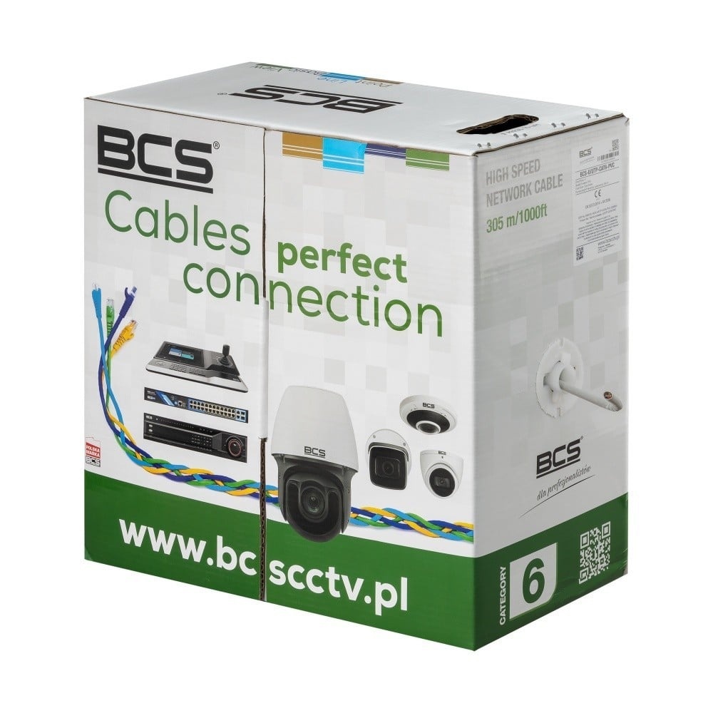 BCS BCS Cavo di Installazione in Rame CAT6 BCS-U/UTP-CAT6-PVC 305m 1000BaseT 250MHz - CAVI PER COMPUTER E PERIFERICHE | TecnoCARE.net Sabaudia, Latina, Terracina, San Felice Circeo e Pontinia