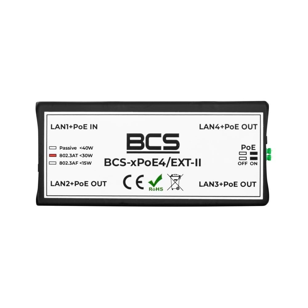 BCS BCS BCS-xPoE4/EXT-II Extender PoE non gestito per rete - RETI | TecnoCARE.net Sabaudia, Latina, Terracina, San Felice Circeo e Pontinia