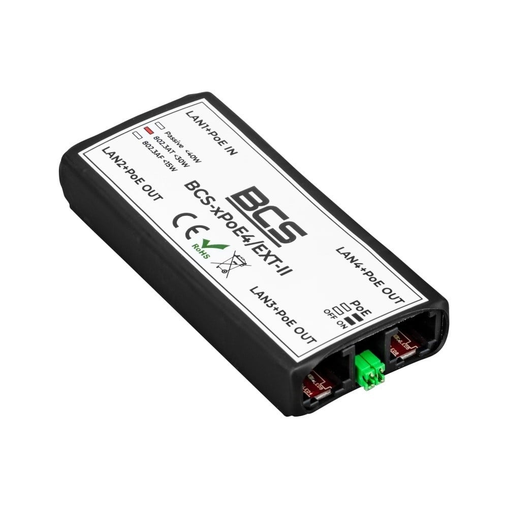 BCS BCS BCS-xPoE4/EXT-II Extender PoE non gestito per rete - RETI | TecnoCARE.net Sabaudia, Latina, Terracina, San Felice Circeo e Pontinia