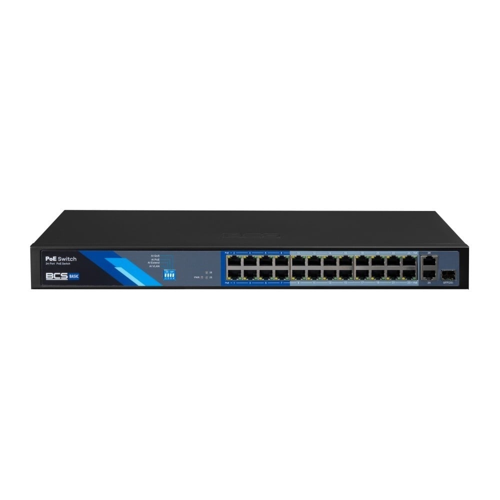 BCS BCS BCS-B-SP2402G-1SFP Switch PoE a 24 porte con exPoE e potenza di 250W - RETI | TecnoCARE.net Sabaudia, Latina, Terracina, San Felice Circeo e Pontinia