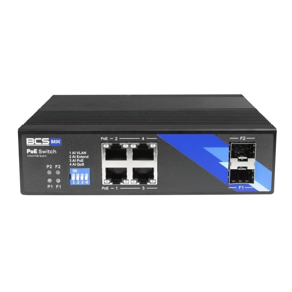 BCS BCS BCS-B-ISP04G-2SFP Interruttore PoE Industriale 4 Porte su Controguida DIN 1Gbps con 2xSFP - RETI | TecnoCARE.net Sabaudia, Latina, Terracina, San Felice Circeo e Pontinia