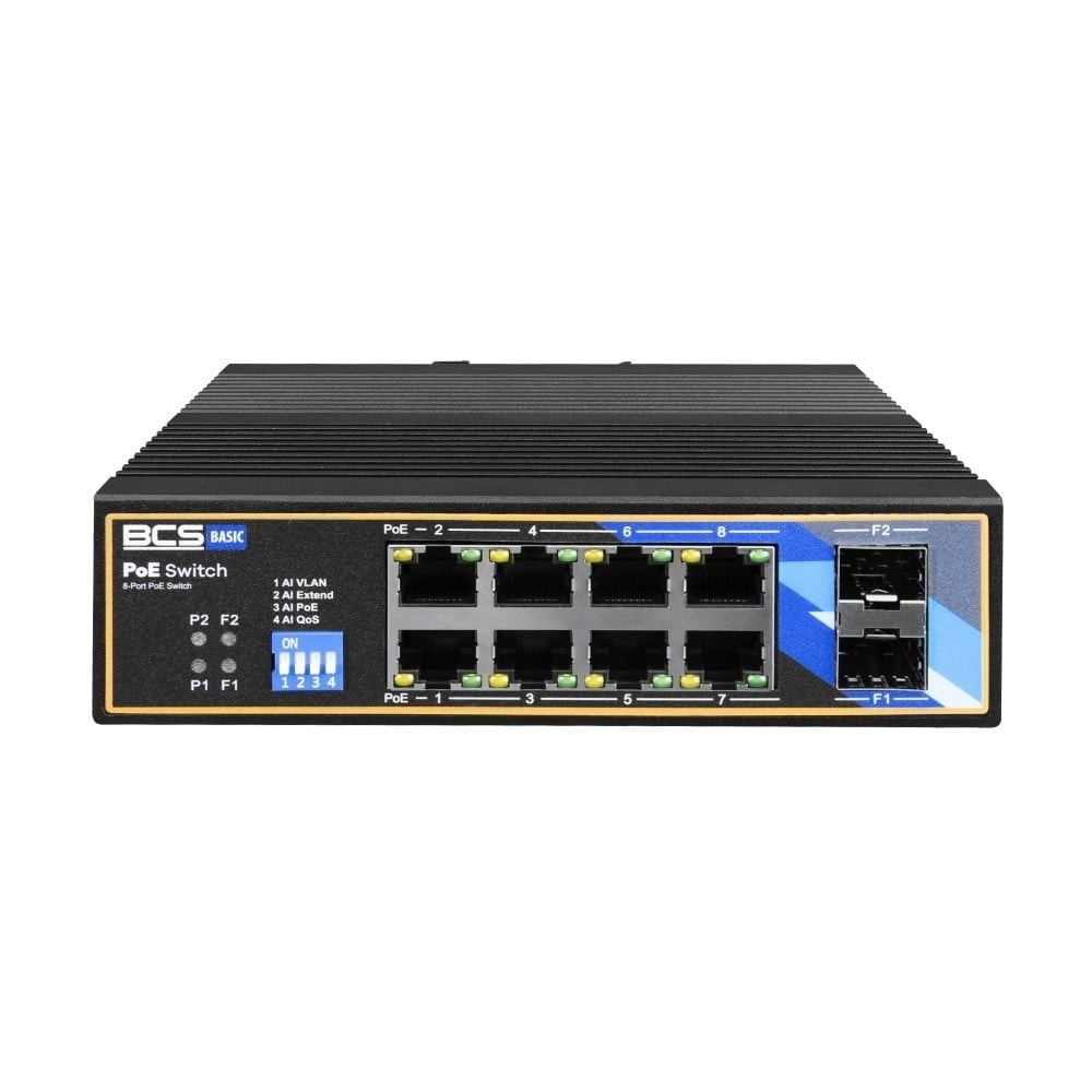 BCS BCS BCS-B-ISP08G-2SFP Switch PoE Industriale 8 Porte su Guida DIN 1Gbps - RETI | TecnoCARE.net Sabaudia, Latina, Terracina, San Felice Circeo e Pontinia